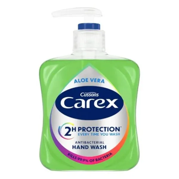 Sapun lichid antibacterian CAREX Aloe Vera, Luksja | 250 ml LUKSJA INFINITY — preț și oferte