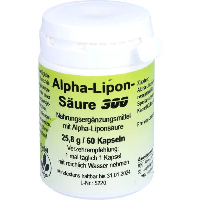 ALFA LIPONIC ACID 300 Capsule 60 Capsule — preț și oferte