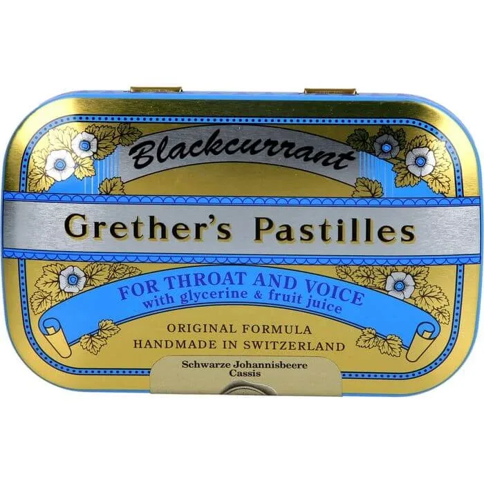 GRETHERS Blackcurrant Gold zh.Past.tin 60 g — preț și oferte