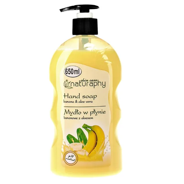 Sapun lichid Banane si Extract de Aloe Vera Naturaphy, Blux | 650 ml BLUX COSMETICS INFINITY — preț și oferte