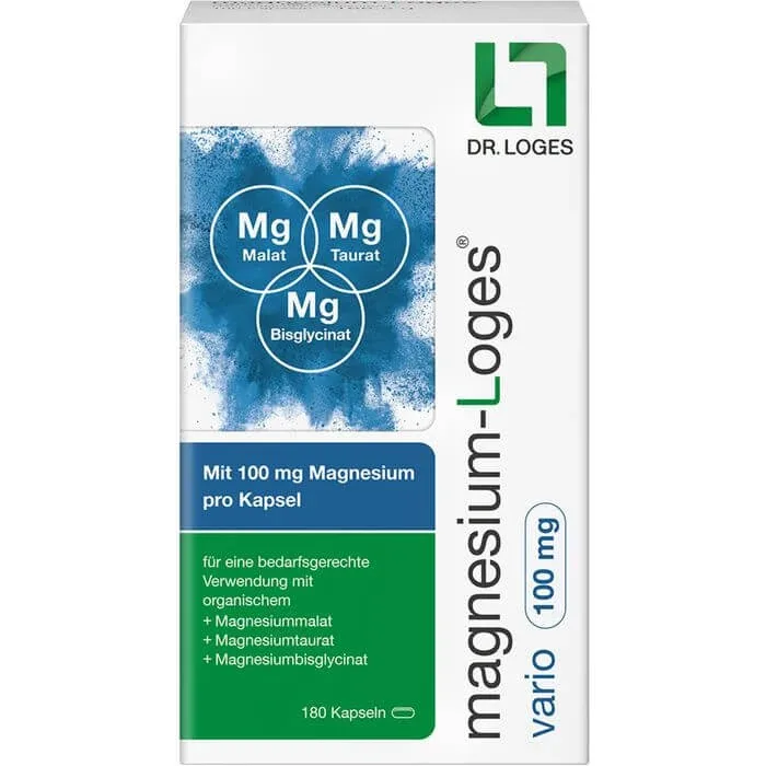 MAGNESIUM-LOGES vario 100 mg capsule 180 Capsule — preț și oferte