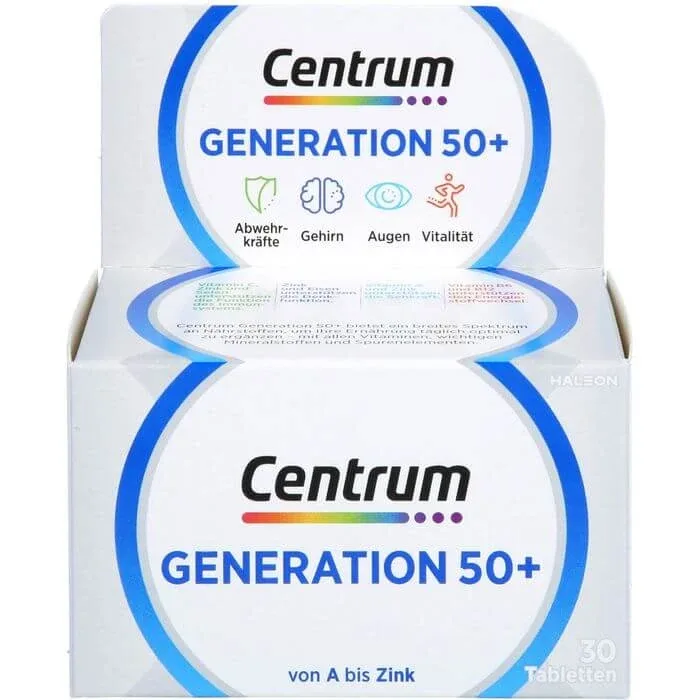 CENTRUM Generation 50+ Tablete 30 Capsule — preț și oferte