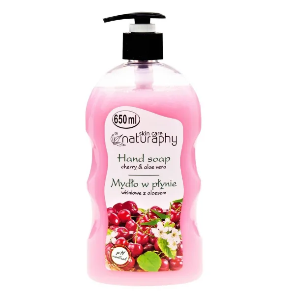 Sapun lichid Cirese si Extract de Aloe Vera Naturaphy, Blux | 650 ml BLUX COSMETICS INFINITY — preț și oferte