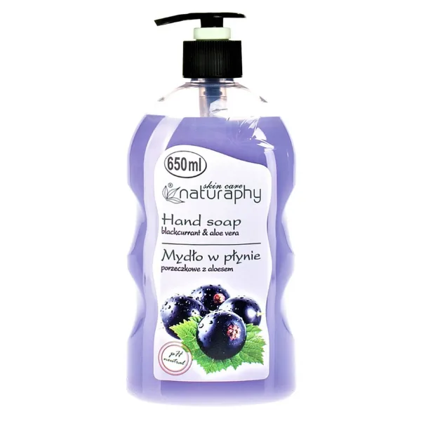 Sapun lichid Coacaze negre si Extract de Aloe Vera Naturaphy, Blux | 650 ml BLUX COSMETICS INFINITY — preț și oferte