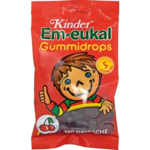 EM-EUKAL Drops de gumă pentru copii Wild Cherry sug. 75 g