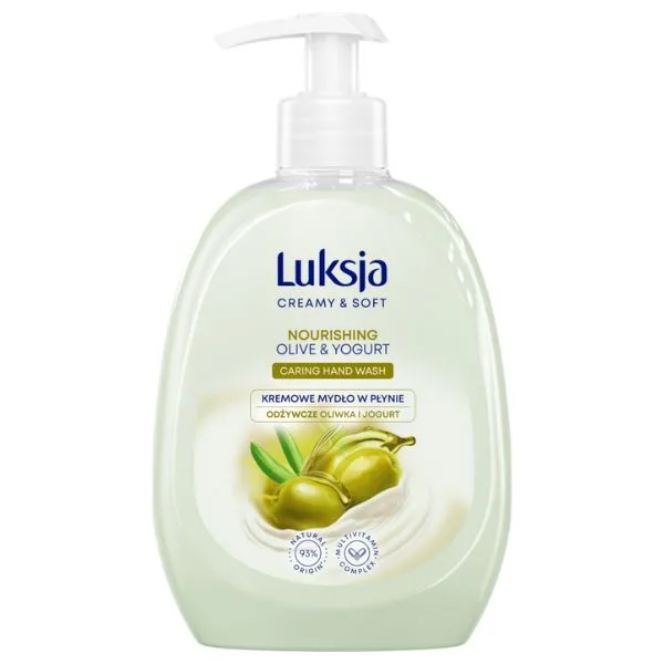 Sapun lichid CREAMY & SOFT cu pompita Nourishing, Luksja | 500 ml LUKSJA INFINITY — preț și oferte