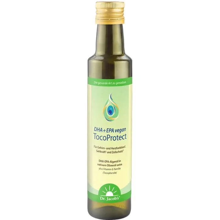 DHA+EPA vegan TocoProtect Dr.Jacob's lichid 250 ml — preț și oferte