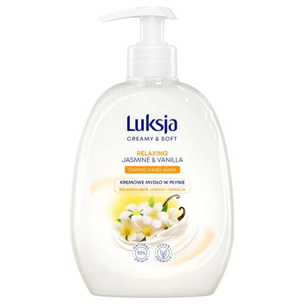 Sapun lichid CREAMY & SOFT cu pompita Relaxing, Luksja | 500 ml LUKSJA INFINITY — preț și oferte