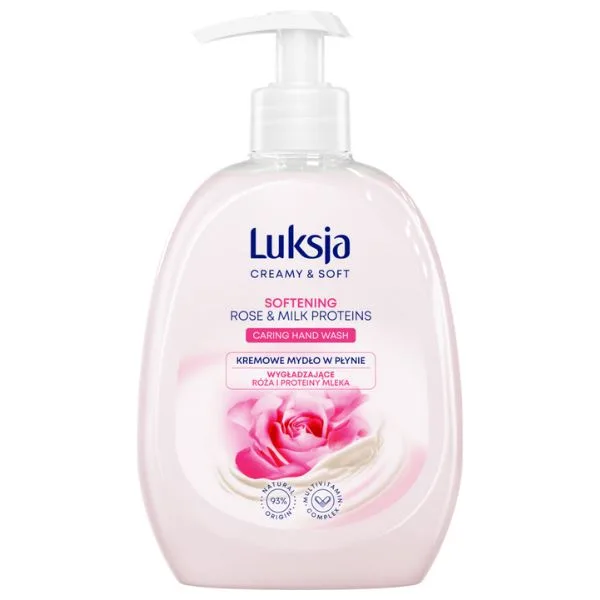 Sapun lichid CREAMY & SOFT cu pompita Softening, Luksja | 500 ml LUKSJA INFINITY — preț și oferte