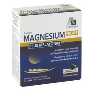MAGNESIUM NIGHT plus 1 mg melatonină sticks direct 30 buc.