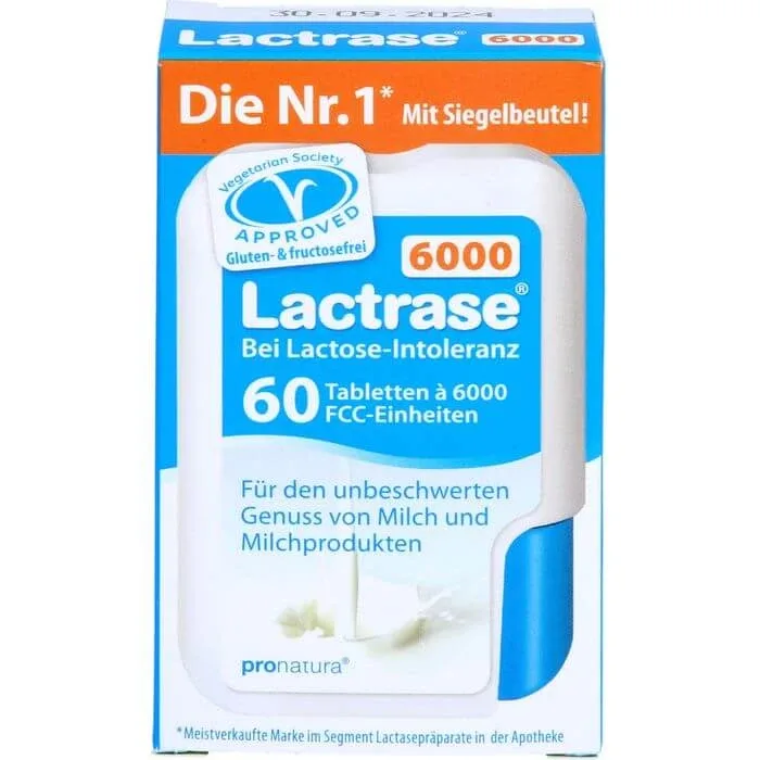LACTRASE 6.000 comprimate FCC în dozator clic 60 buc. — preț și oferte