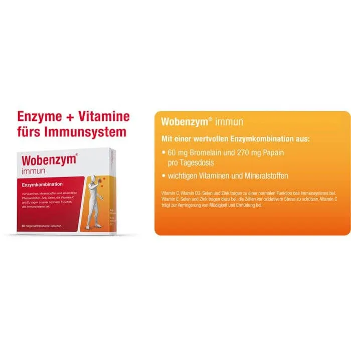 WOBENZYM imunitate comprimate enteric acoperite 60 buc. — preț și oferte