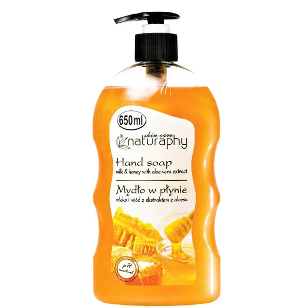 Sapun lichid Lapte si Miere cu extract de Aloe Vera Naturaphy, Blux | 650 ml BLUX COSMETICS INFINITY — preț și oferte