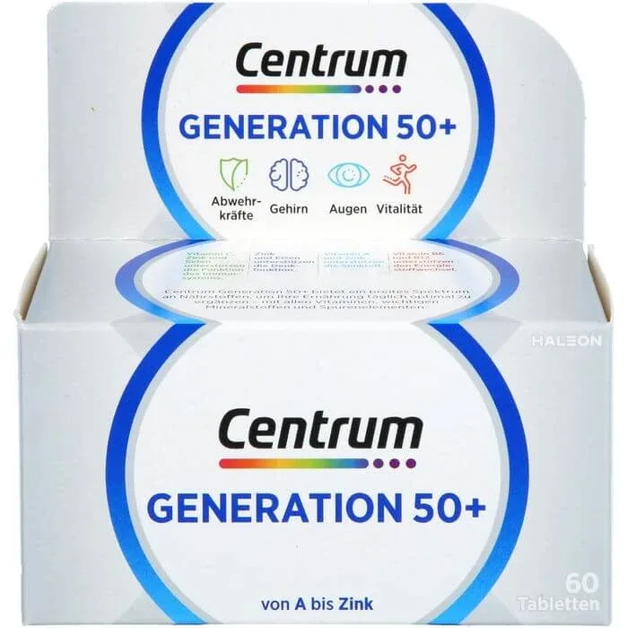 CENTRUM Generation 50+ Tablete 60 Capsule — preț și oferte