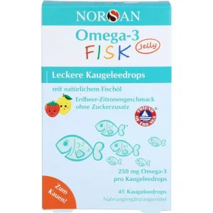 NORSAN Omega-3 FISK Jelly pentru copii 45 Capsule