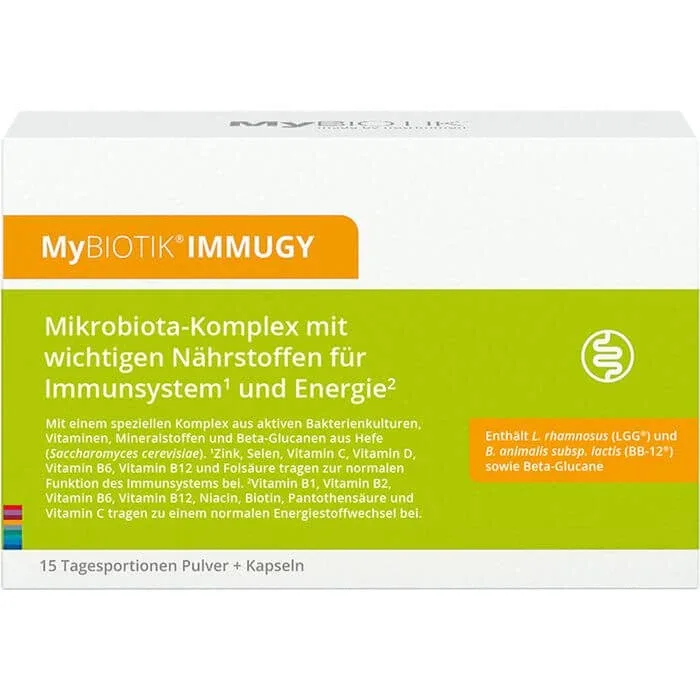 MYBIOTIK IMMUGY pachet combinat 15x2 g+30 capsule 1 buc. — preț și oferte