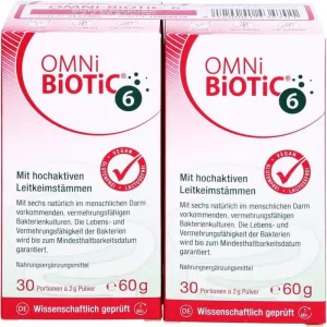 OMNI BiOTiC 6 pulbere pachet dublu 120 g