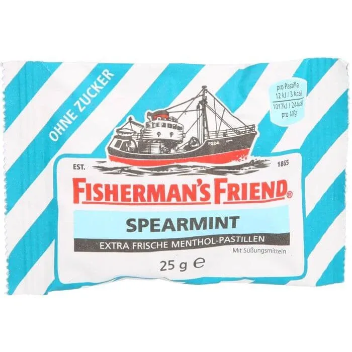 FISHERMANS FRIEND Mentă verde fără zahăr pastilă 25 g — preț și oferte