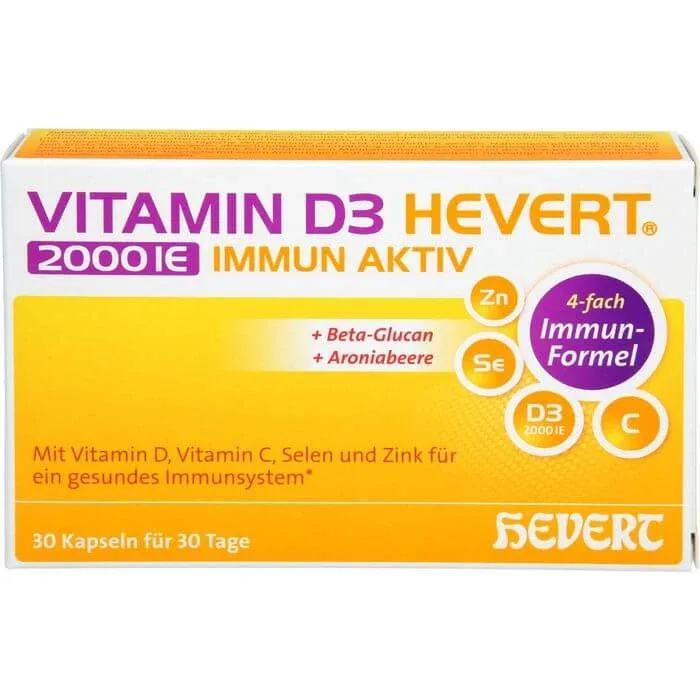 VITAMINA D3 HEVERT 2000 U.I. Capsule imune active 30 Capsule — preț și oferte