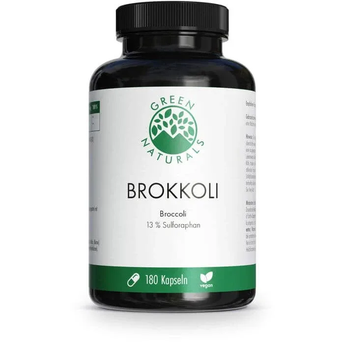 GREEN NATURALS Broccoli+13% Sulforafan vegan Kps. 180 buc. — preț și oferte
