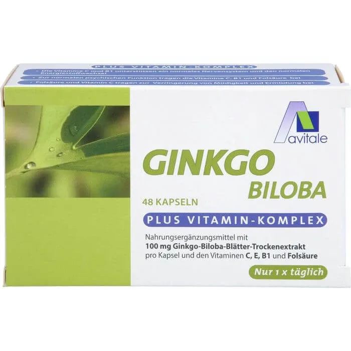 GINKGO 100 mg capsule+B1+C+E 48 buc. — preț și oferte