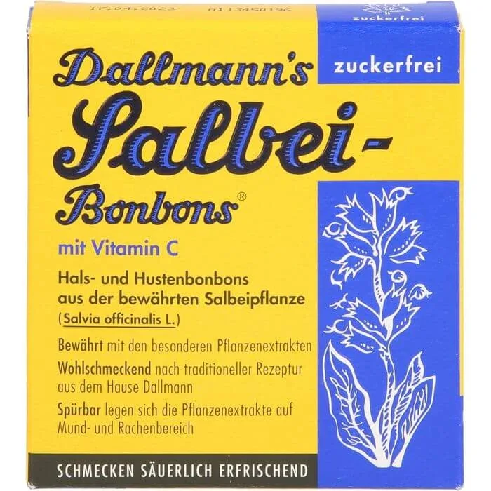 DALLMANN'S Sage Candies fără zahăr 20 buc. — preț și oferte