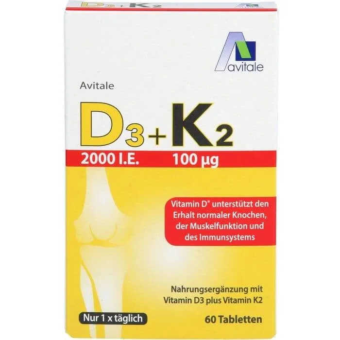 D3+K2 2000 U.I.+100 µg Tablete 60 Capsule — preț și oferte