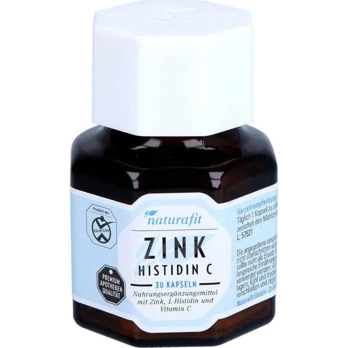 NATURAFIT Zinc Histidină C Capsule 30 Capsule — preț și oferte