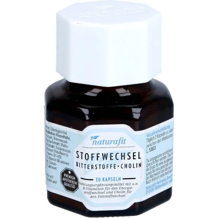 NATURAFIT Metabolism Bitters + Colină Capsule 30 Capsule — preț și oferte