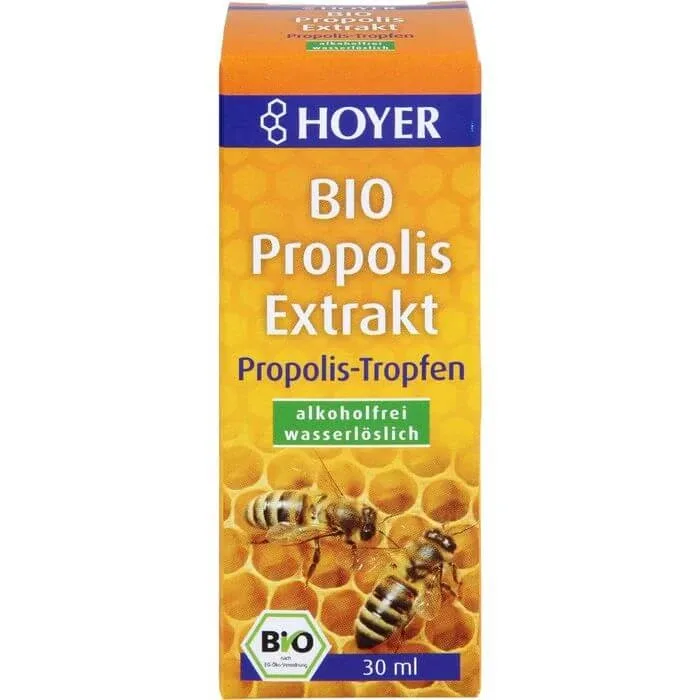 HOYER Extract de propolis organic fără alcool solubil în apă 30 ml — preț și oferte