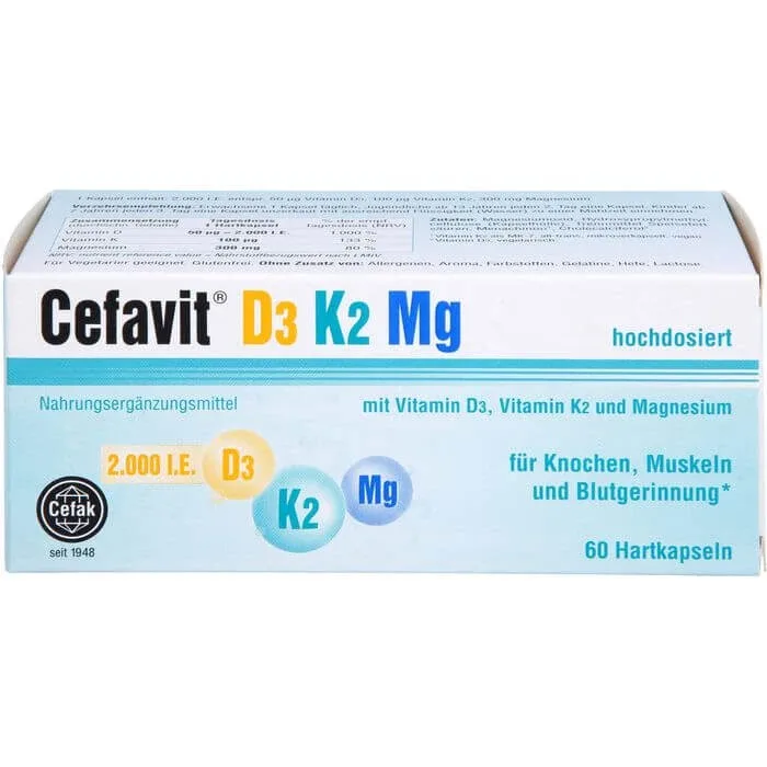 CEFAVIT D3 K2 Mg 2,000 I.U. capsule tari 60 buc. — preț și oferte