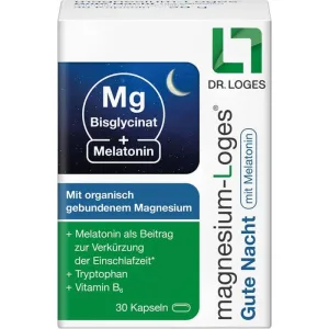 MAGNESIUM-LOGES Noapte bună cu Melatonină Capsule 30 Capsule