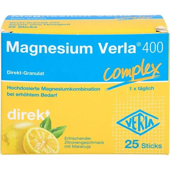 MAGNESIUM VERLA 400 Lemon Direct Granule 25 Capsule — preț și oferte