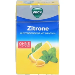 WICK Dulciuri cu lămâie și mentol natural fără zahăr Clickbox 46 g