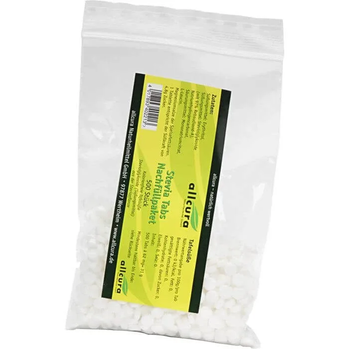 STEVIA TABS pachet de reumplere 500 buc. — preț și oferte