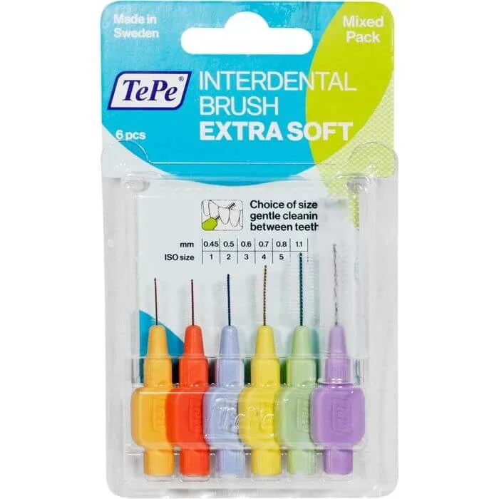 Perie interdentară TEPE x-soft mixtă 6 buc. — preț și oferte