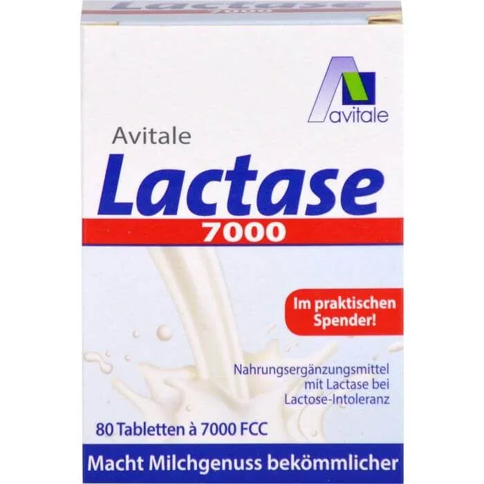 LACTASE 7.000 comprimate FCC în dozator 80 buc. — preț și oferte