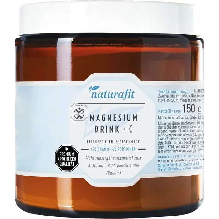 NATURAFIT Magnesium Drink + C Citrus Powder 150 g — preț și oferte