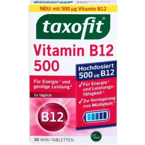 TAXOFIT Vitamina B12 500 mini comprimate 30 buc.