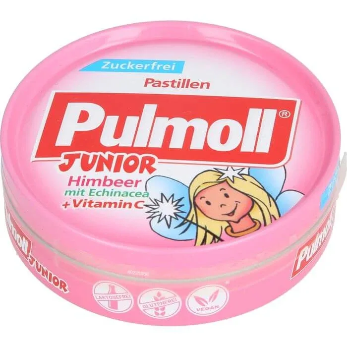PULMOLL Junior Raspberry w.Echinacea+Vit.C zf Bon. 50 g — preț și oferte