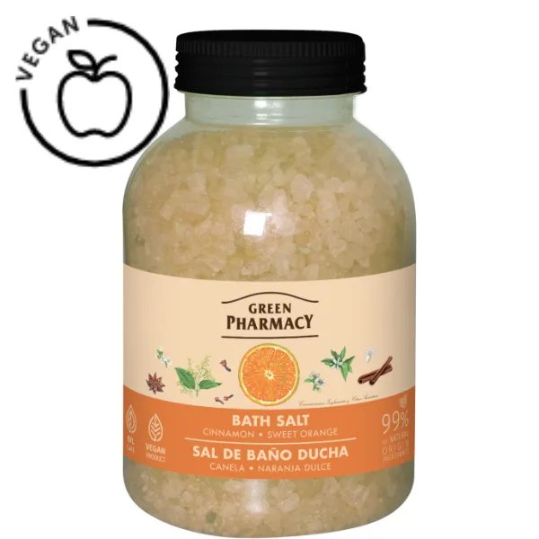Sare de baie Scortisoara si Portocala dulce, Green Pharmacy | 1000 g GREEN PHARMACY INFINITY — preț și oferte