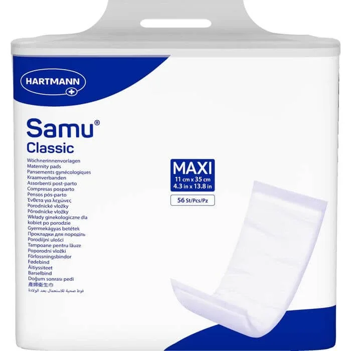 SAMU Tampoane pentru gravide Classic maxi 11x35 cm 56 buc. — preț și oferte