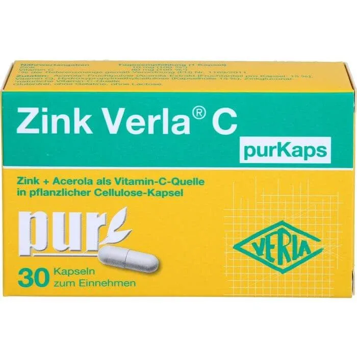 ZINC VERLA C purCaps 30 Capsule — preț și oferte