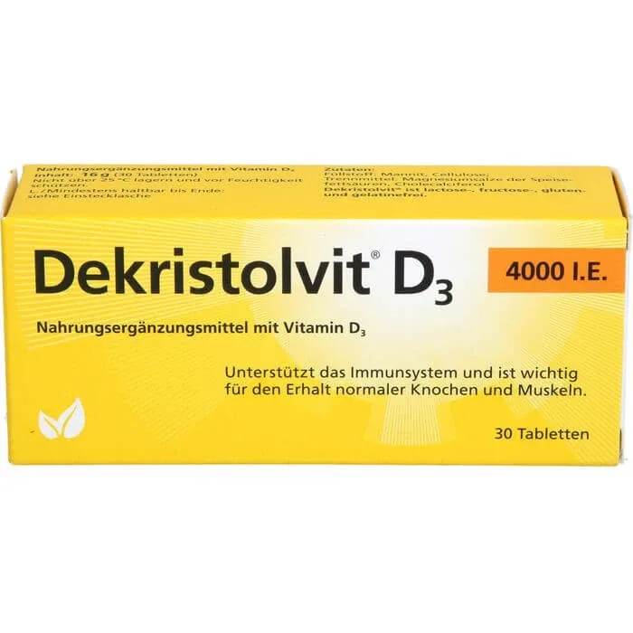 DEKRISTOLVIT D3 4000 I.E. Tablete 30 Capsule — preț și oferte