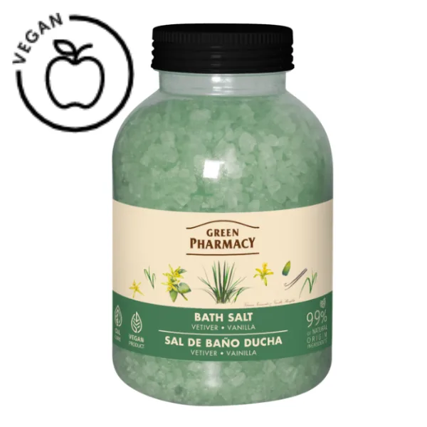 Sare de baie Vetiver si Vanilie, Green Pharmacy | 1000 g GREEN PHARMACY INFINITY — preț și oferte
