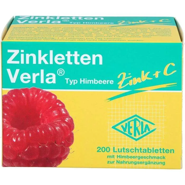 ZINKLETTEN Verla Raspberry Lozenges 200 Capsule — preț și oferte