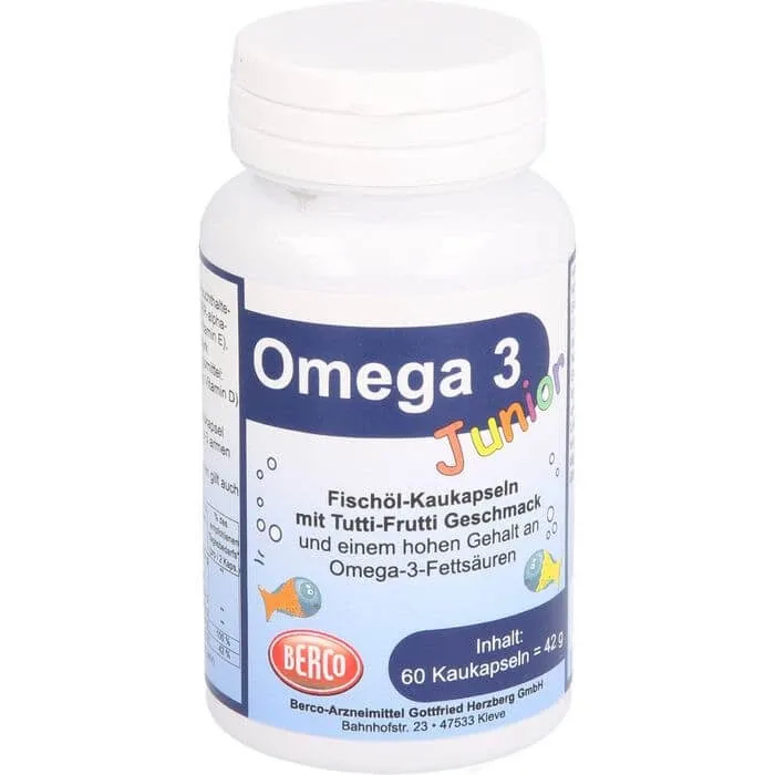 OMEGA-3 JUNIOR Berco Capsule masticabile 60 Capsule — preț și oferte