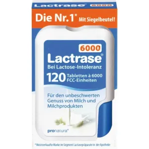 LACTRASE 6.000 comprimate FCC în dozator clic 120 buc.