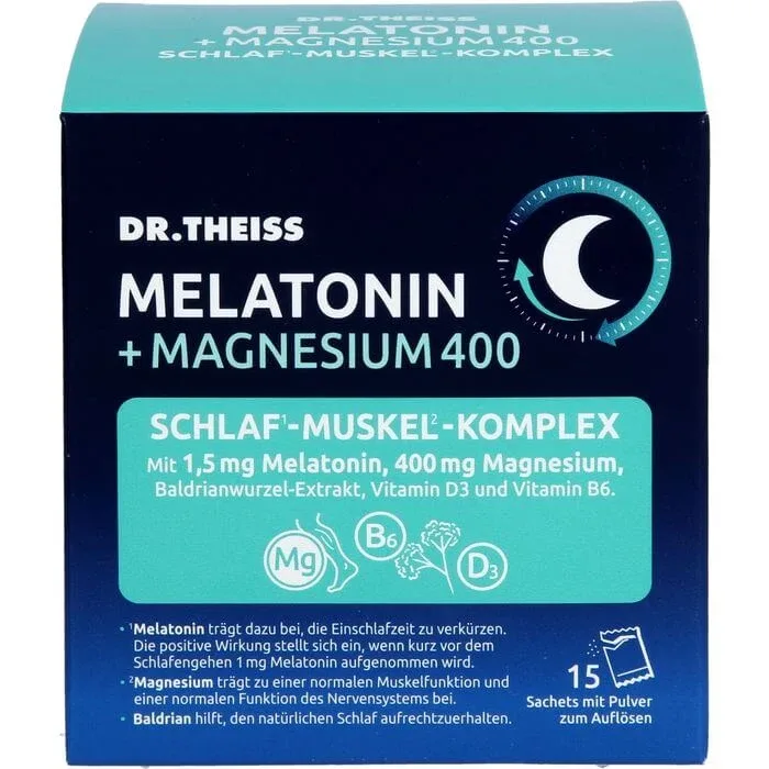 DR.THEISS Melatonină+Magn.400 Complex de somn pulbere 75 g — preț și oferte