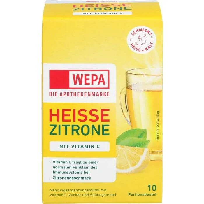 WEPA lămâie fierbinte+vitamina C pulbere 100 g — preț și oferte
